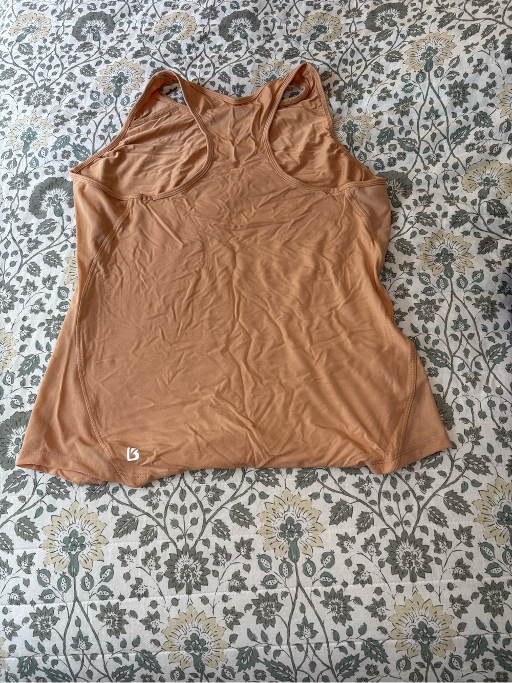 BuffBunny Collection Rust Orange Racerback Tank Top - Picture 2 of 3